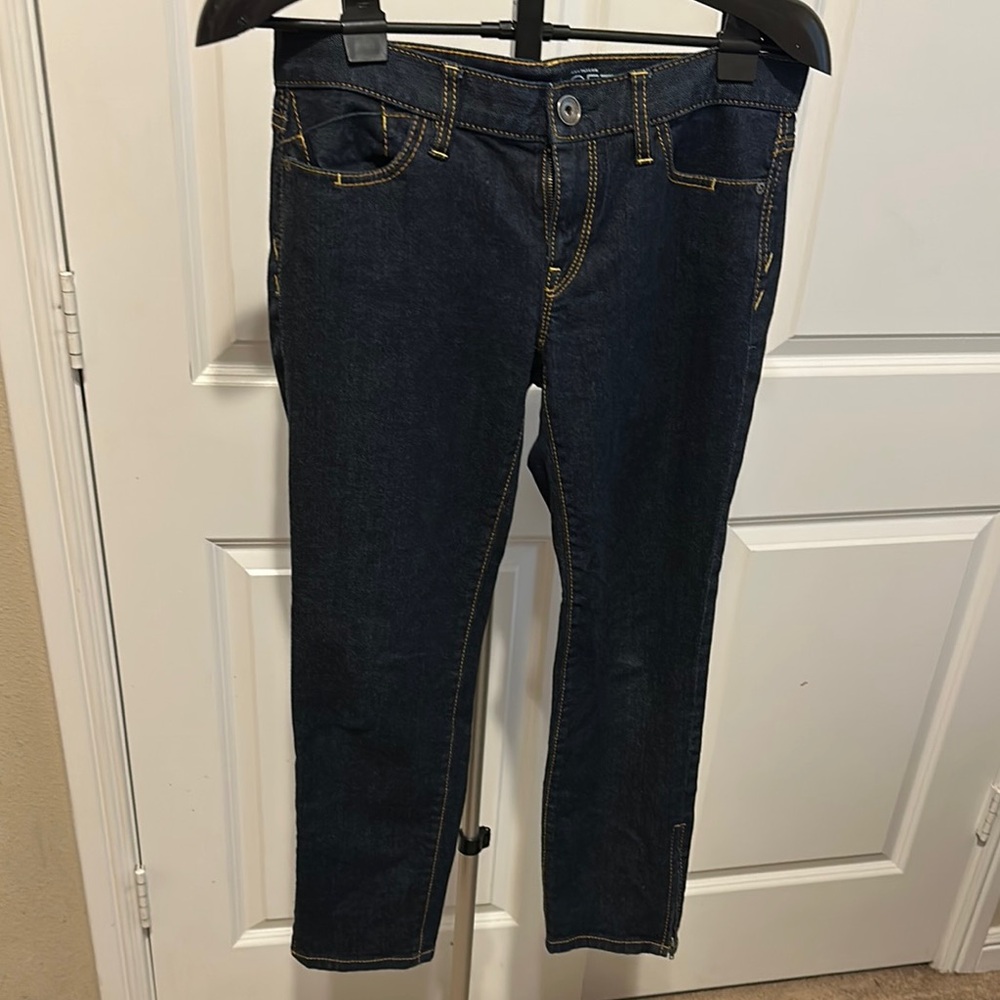 LOFT Blue Ankle Cropped Jeans size 6